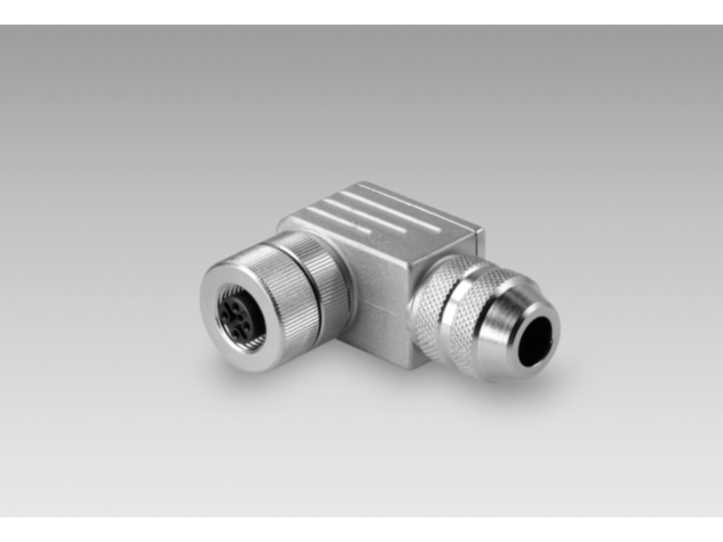 Female connector M12, 5-pin, angled | Cables / connectors | Baumer ...