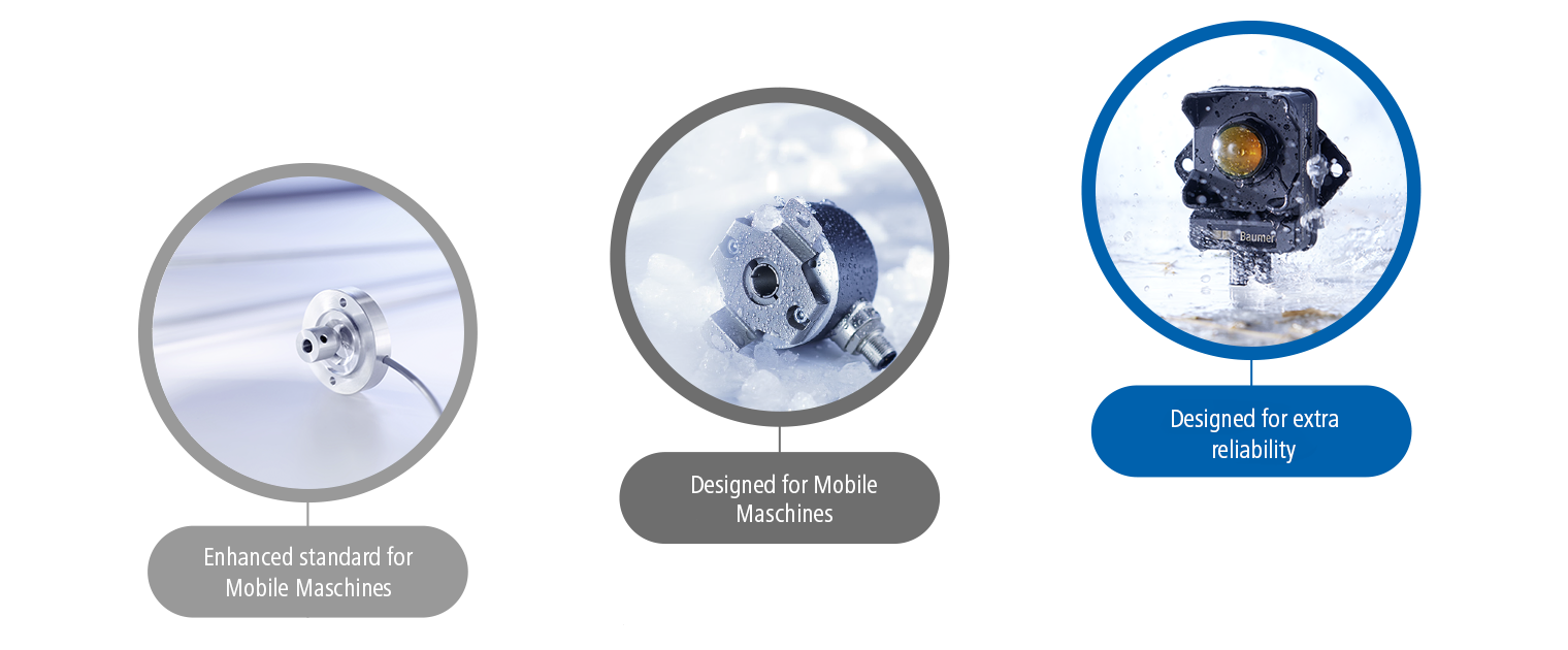 Mobile Machine Sensor solutions categories - designed for mobile machines